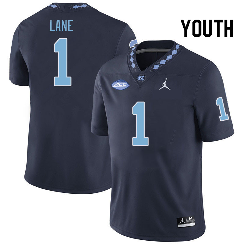 Youth #1 Antavious Lane North Carolina Tar Heels College Football Jerseys Stitched Sale-Navy